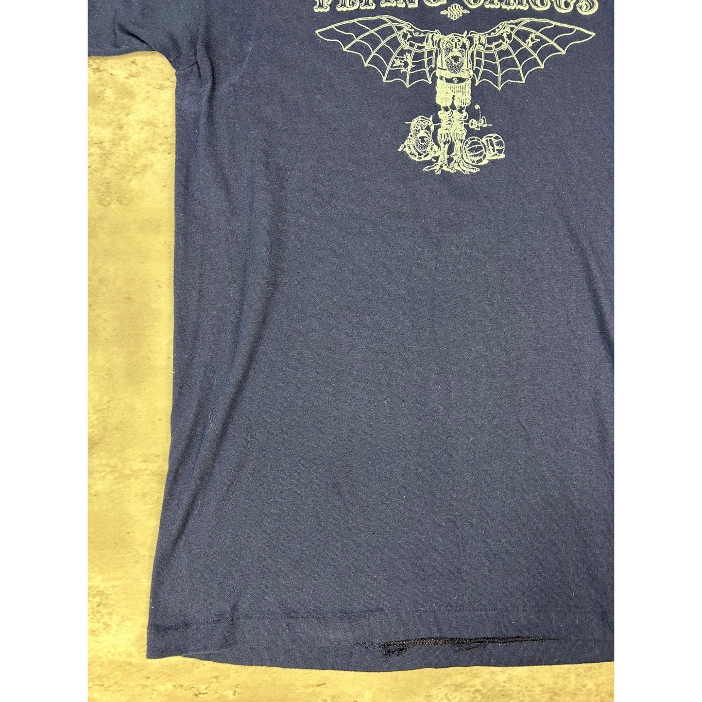 Vintage 80s/90s The Flying Circus Graphic Spellout T-Shirt Size Large