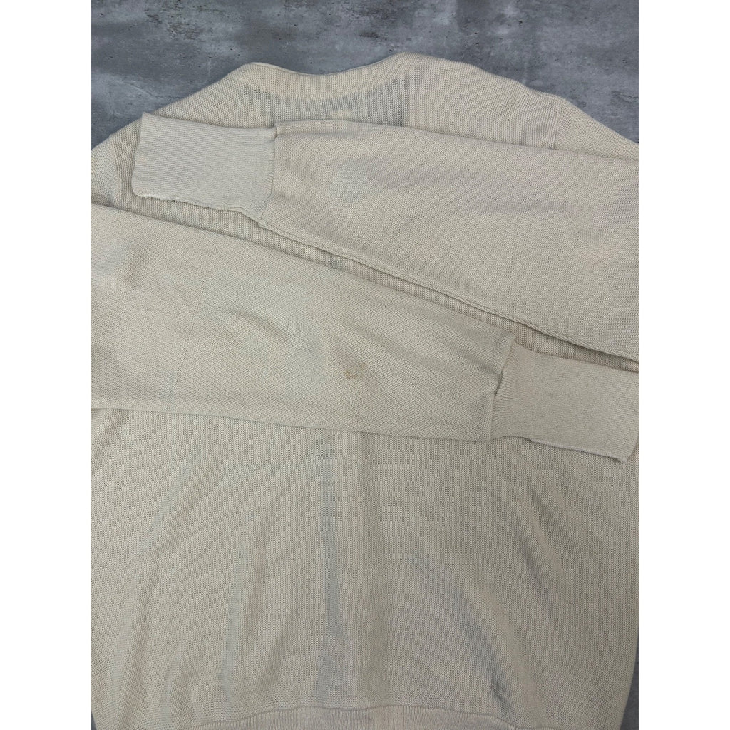 Vintage 80s/90s Izod Embroidered Crest Cardigan Knit Sweater Size XLT