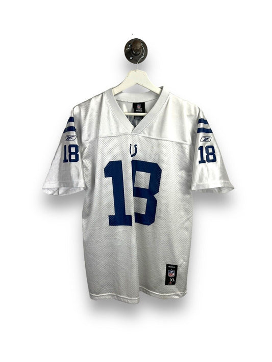 Vintage Peyton Manning #18 Indianapolis Colts NFL Football Jersey Size XL YOUTH