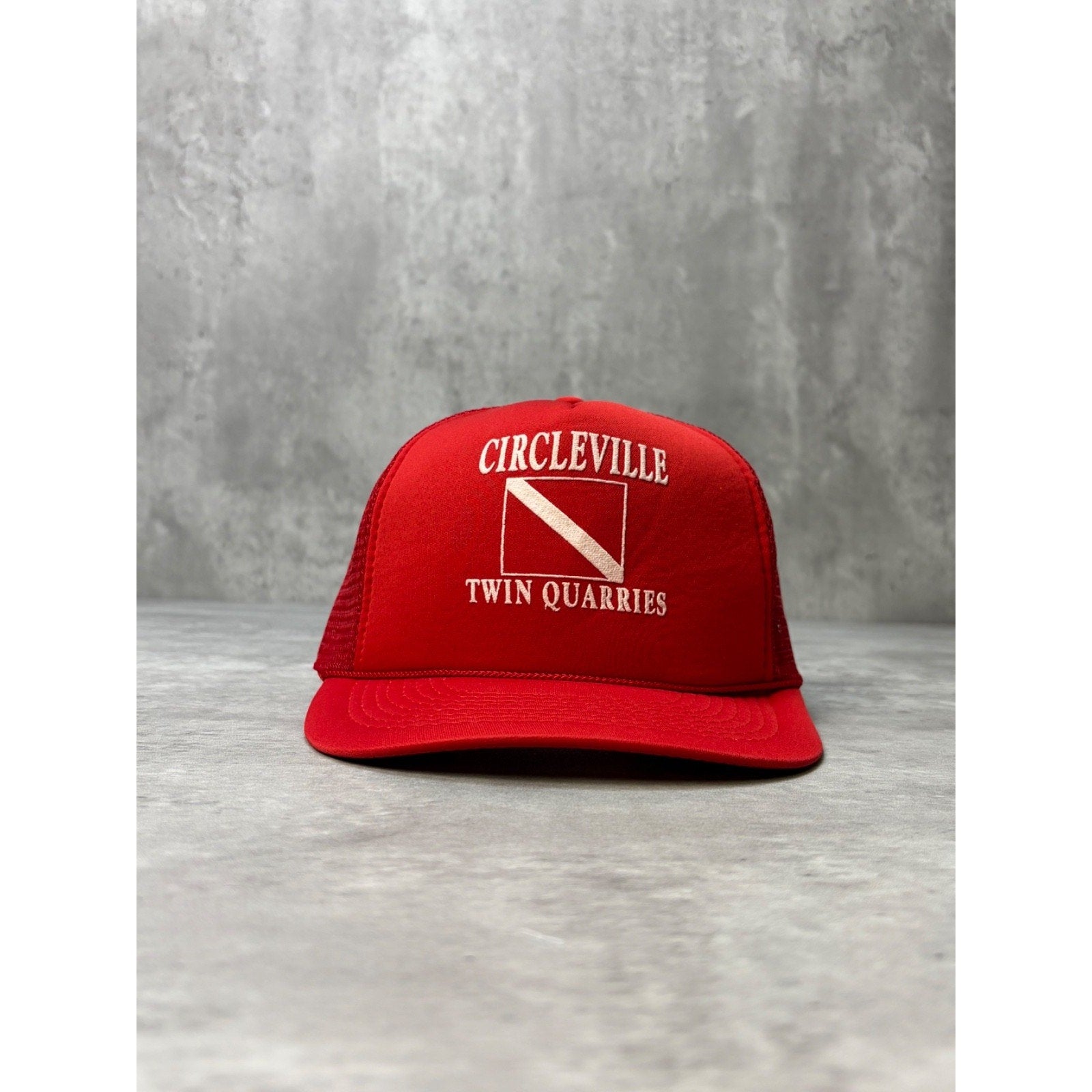 Vintage Circleville Twin Quarries Trucker Snapback Hat OSFA