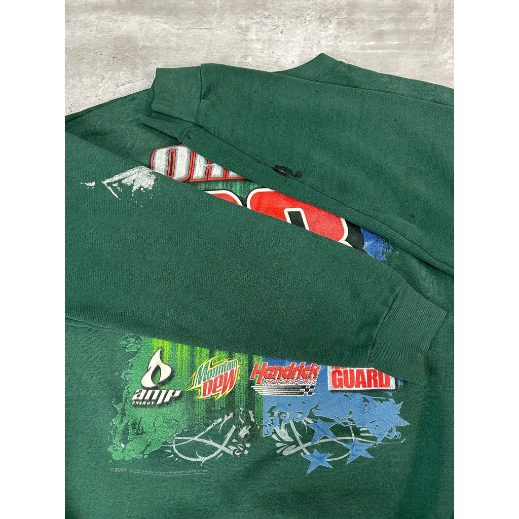 Vintage Dale Earnhardt Jr. #88 Nascar Racing Graphic Sweatshirt Size XL