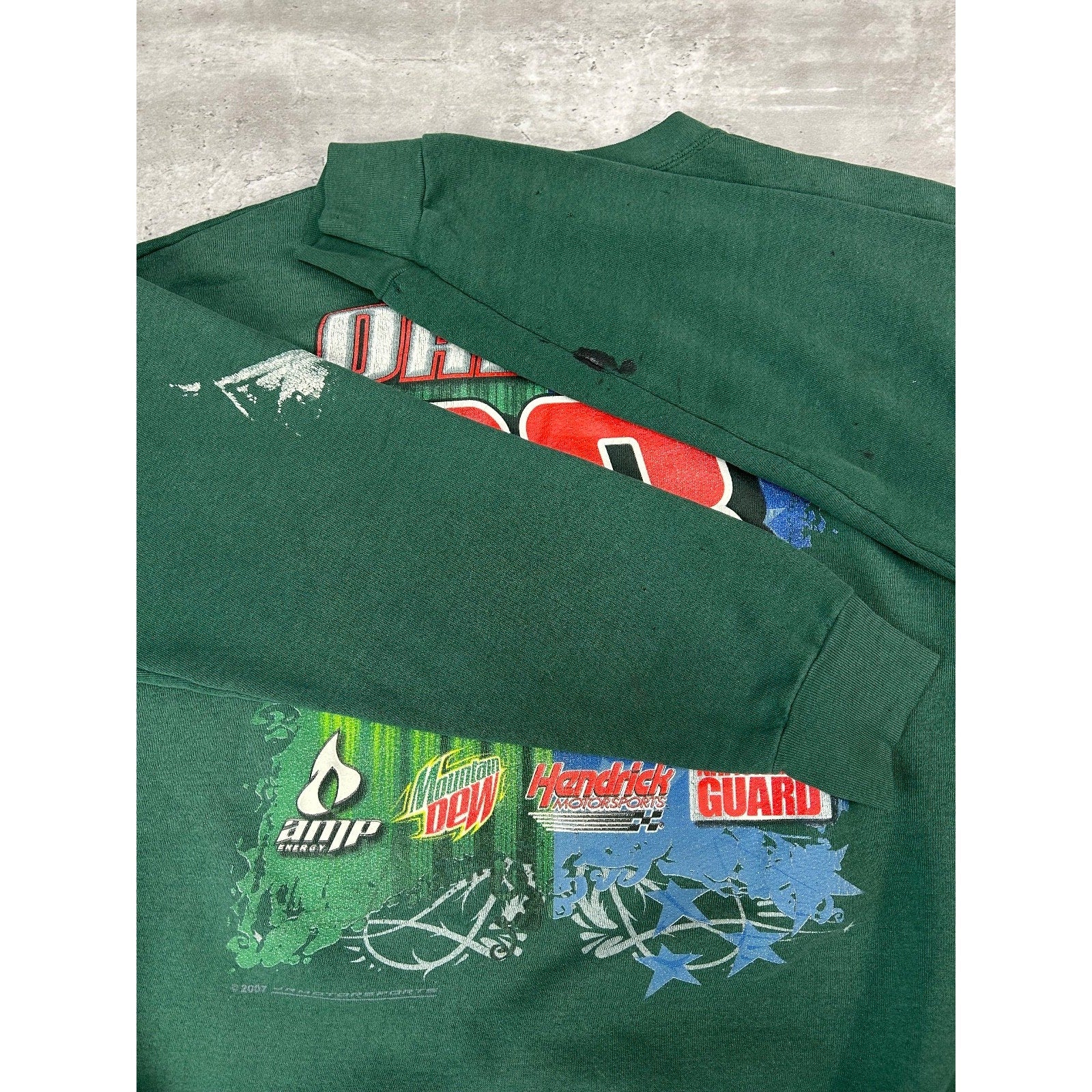 Vintage Dale Earnhardt Jr. #88 Nascar Racing Graphic Sweatshirt Size XL