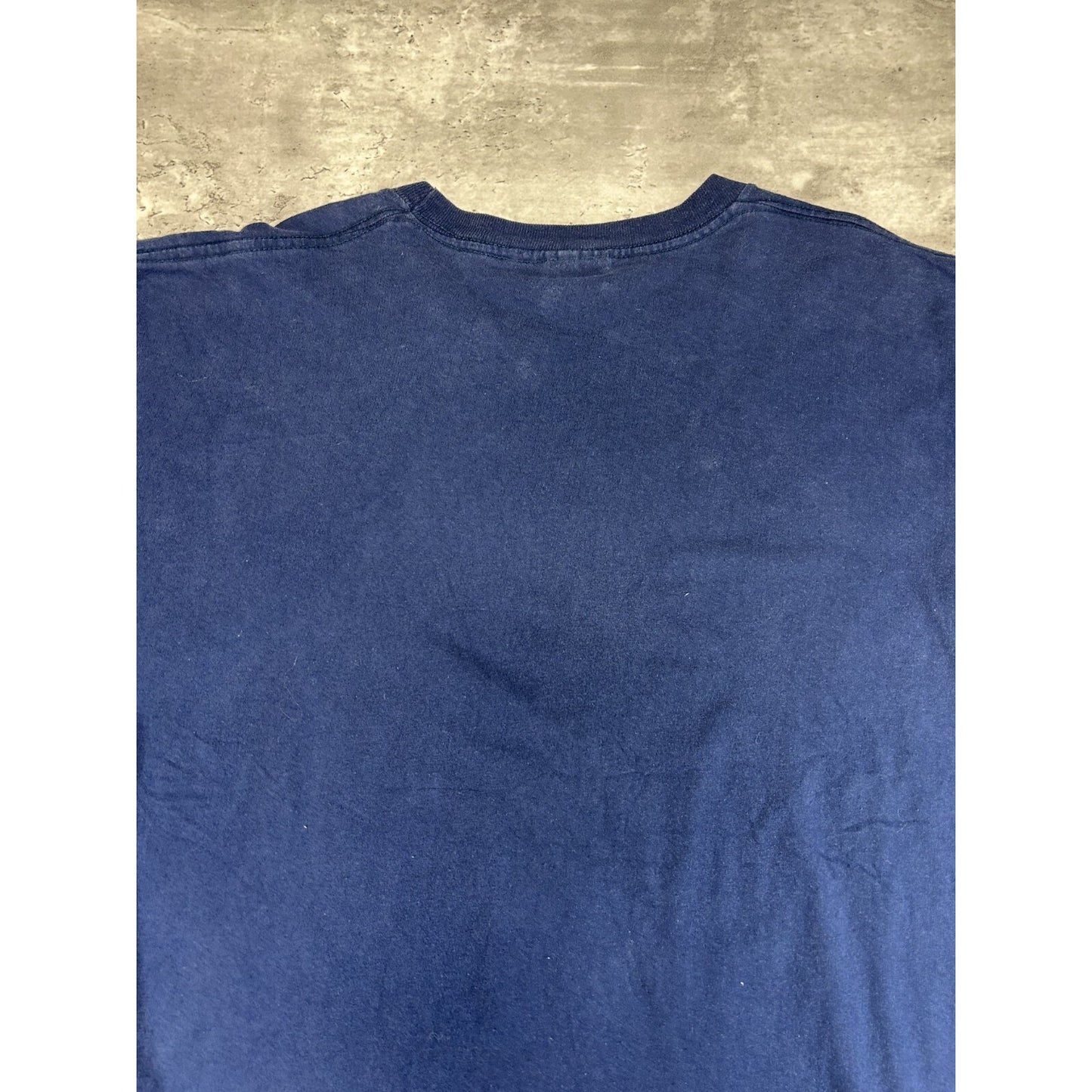 Vintage 90s Pimpercrombie And Bitch Parody Spellout T-Shirt Size XL Blue