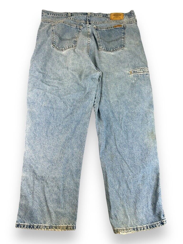 Dickies Medium Wash Denim Workwear Double Knee Pants Size 42W