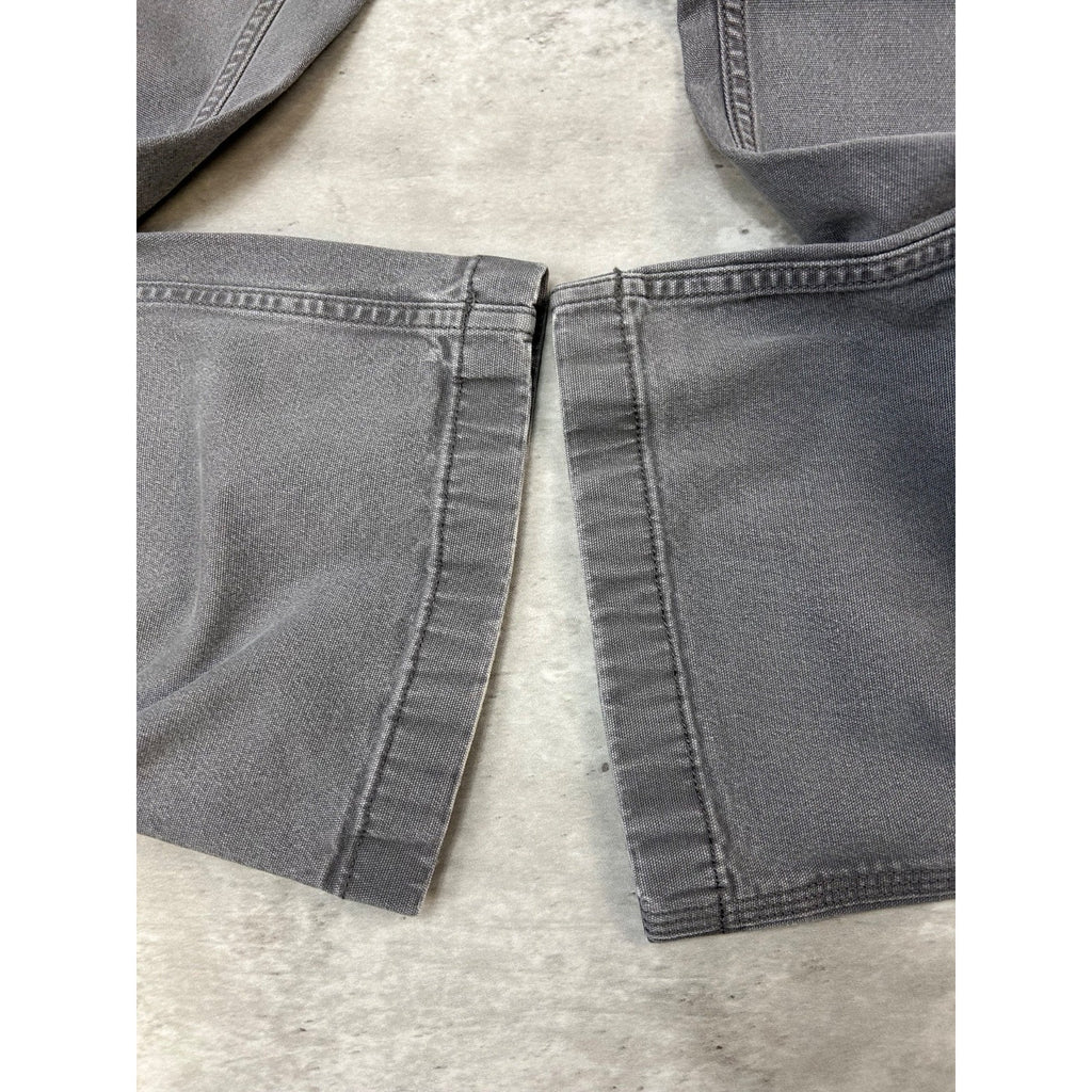 Carhartt Relaxed Fit Canvas Workwear Gray Five Pocket Pants Size 37