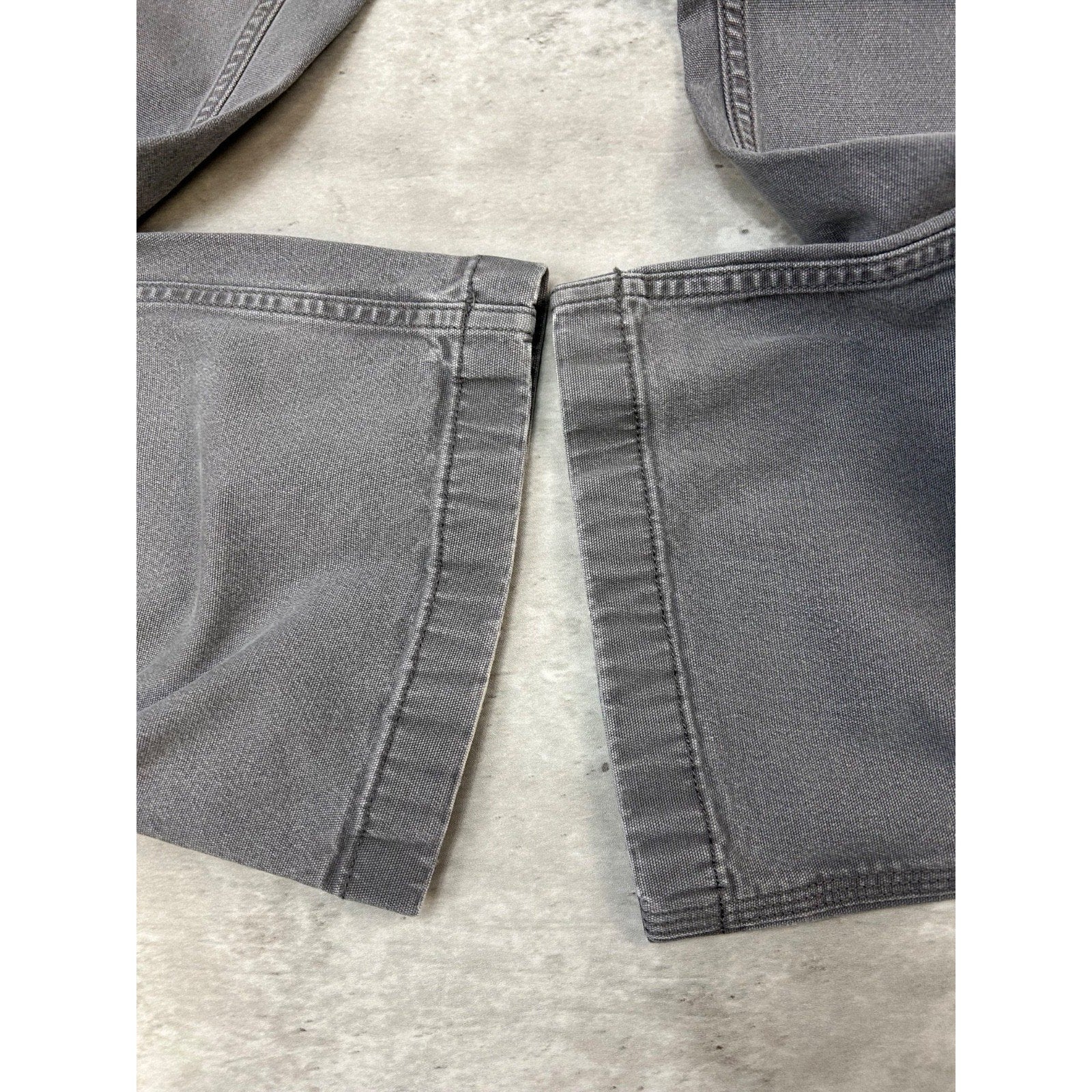 Carhartt Relaxed Fit Canvas Workwear Gray Five Pocket Pants Size 37