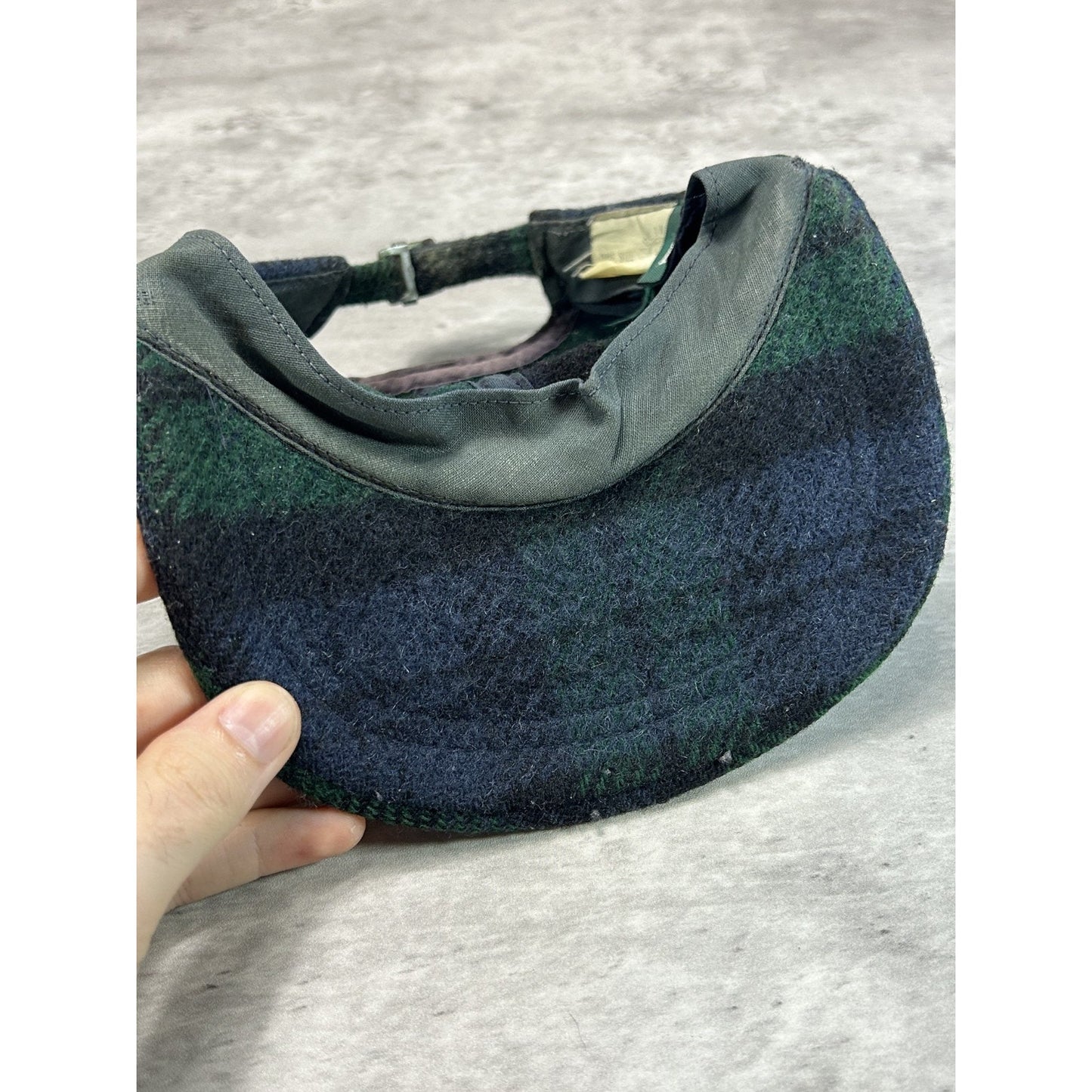 Vintage 90s American Eagle Plaid Flannel Strapback Hat OSFA