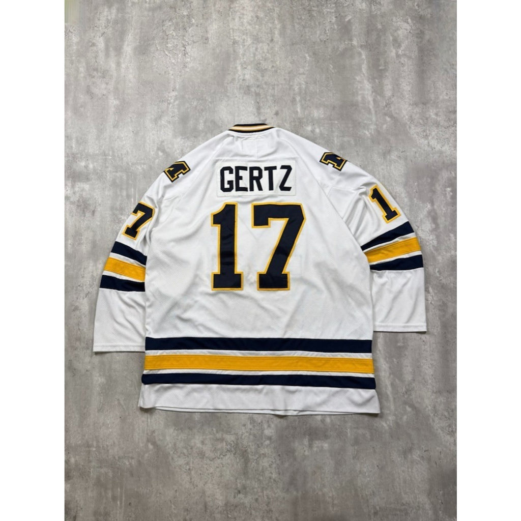 Vintage Michigan Wolverines #17 NCAA Stitched Hockey Jersey Size XL