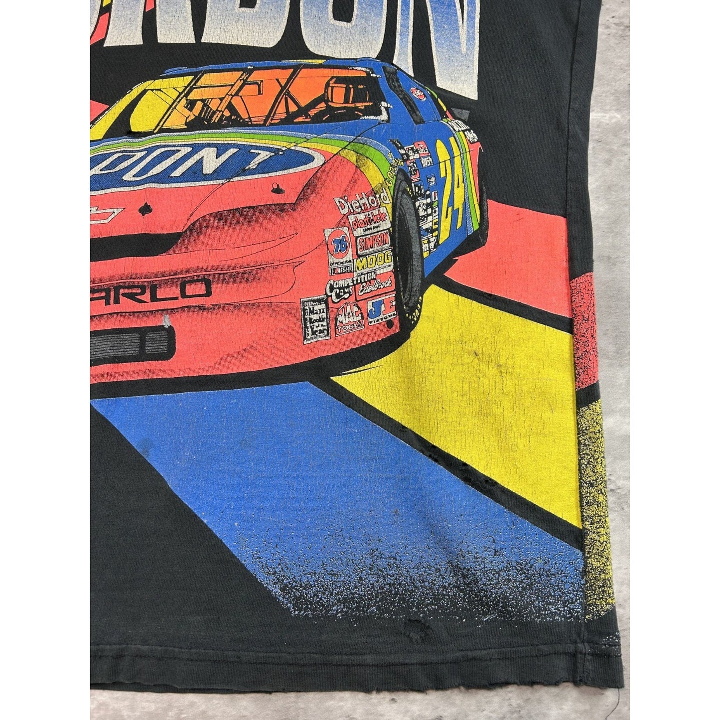 VTG 1995 Jeff Gordon #24 Dupont Racing Nascar All Over Print T-Shirt Size Large