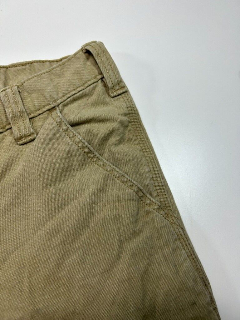 Carhartt Relaxed Fit Canvas Workwear Five Pocket Pants Size 35 Beige