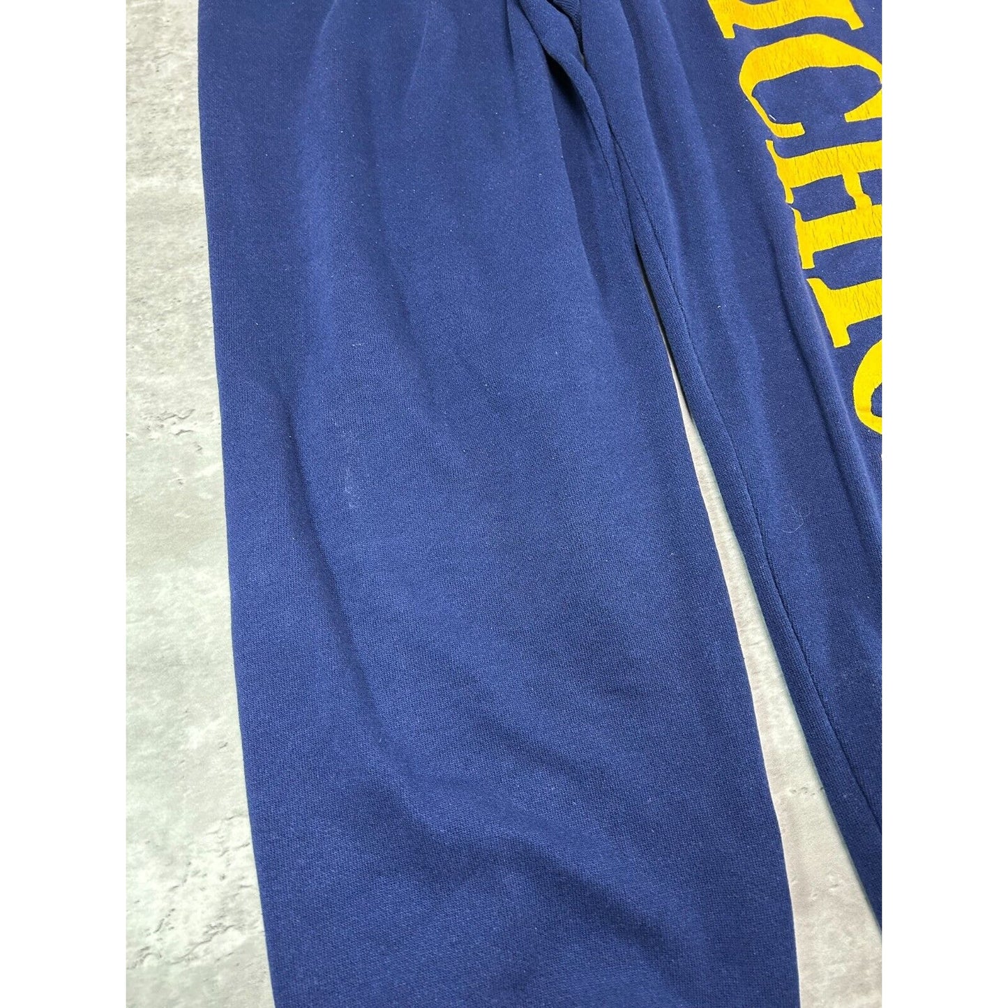 Vintage 90s Michigan Wolverines NCAA Graphic Spell Out Sweat Pants Size Small