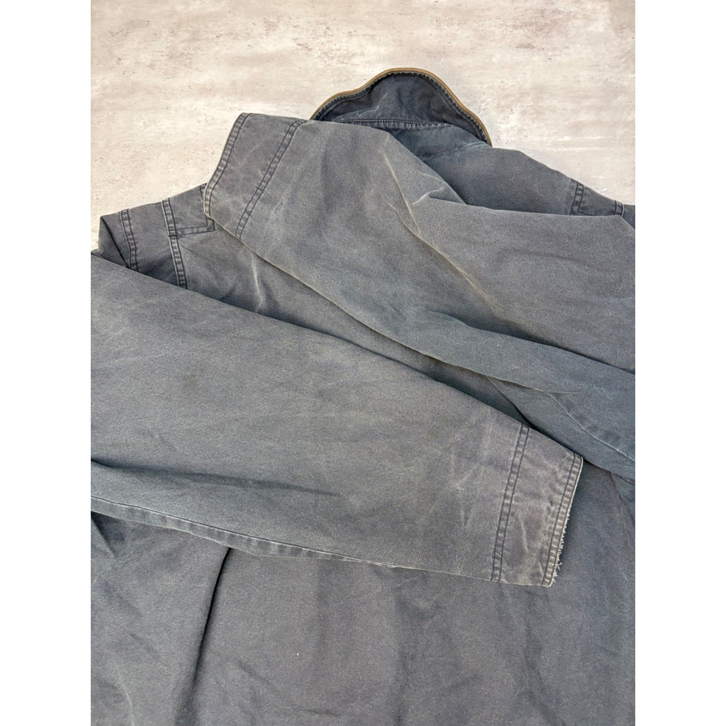 Vintage L.L. Bean Canvas Full Zip Utility Bomber Jacket Size Large