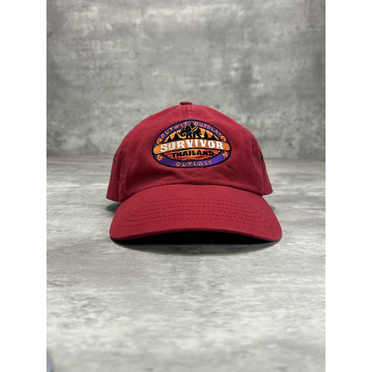 Vintage Survivor Thailand Embroidered Logo TV Show Promo Strapback Hat OSFA