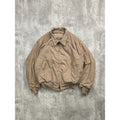 Vintage 90s Earth Tone Collared Full Zip Bomber Jacket Size XL