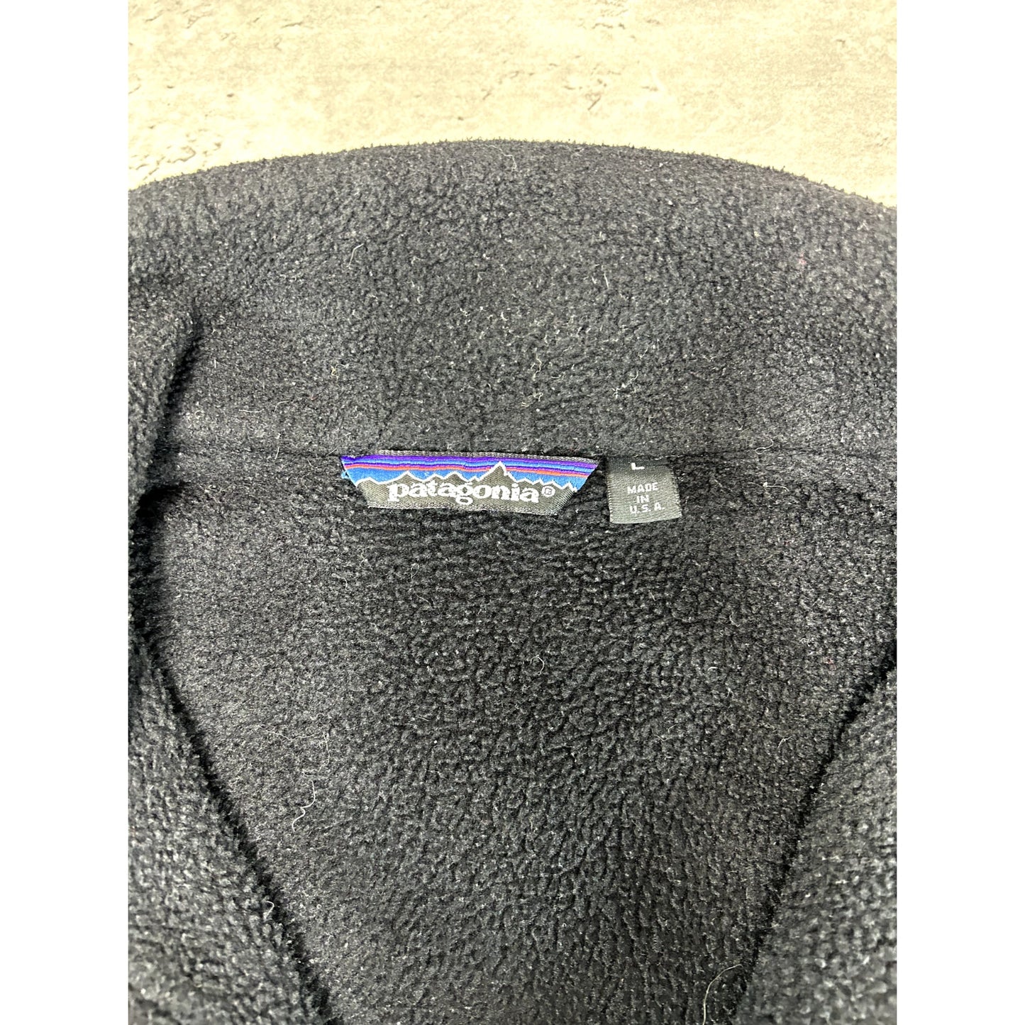 Vintage 90s Patagonia Embroidered Spellout 1/2 Zip Fleece Sweatshirt Size Large