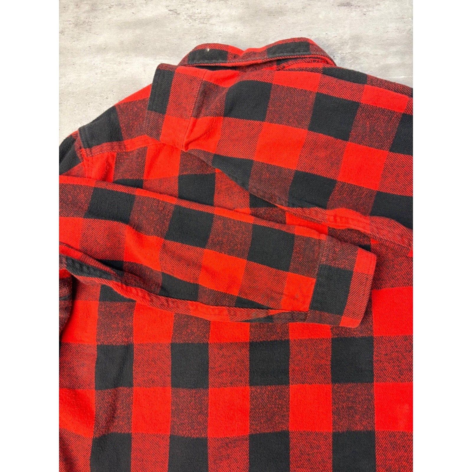 VTG 90s Private Property Plaid Long Sleeve Flannel Button Up Shirt Size Large