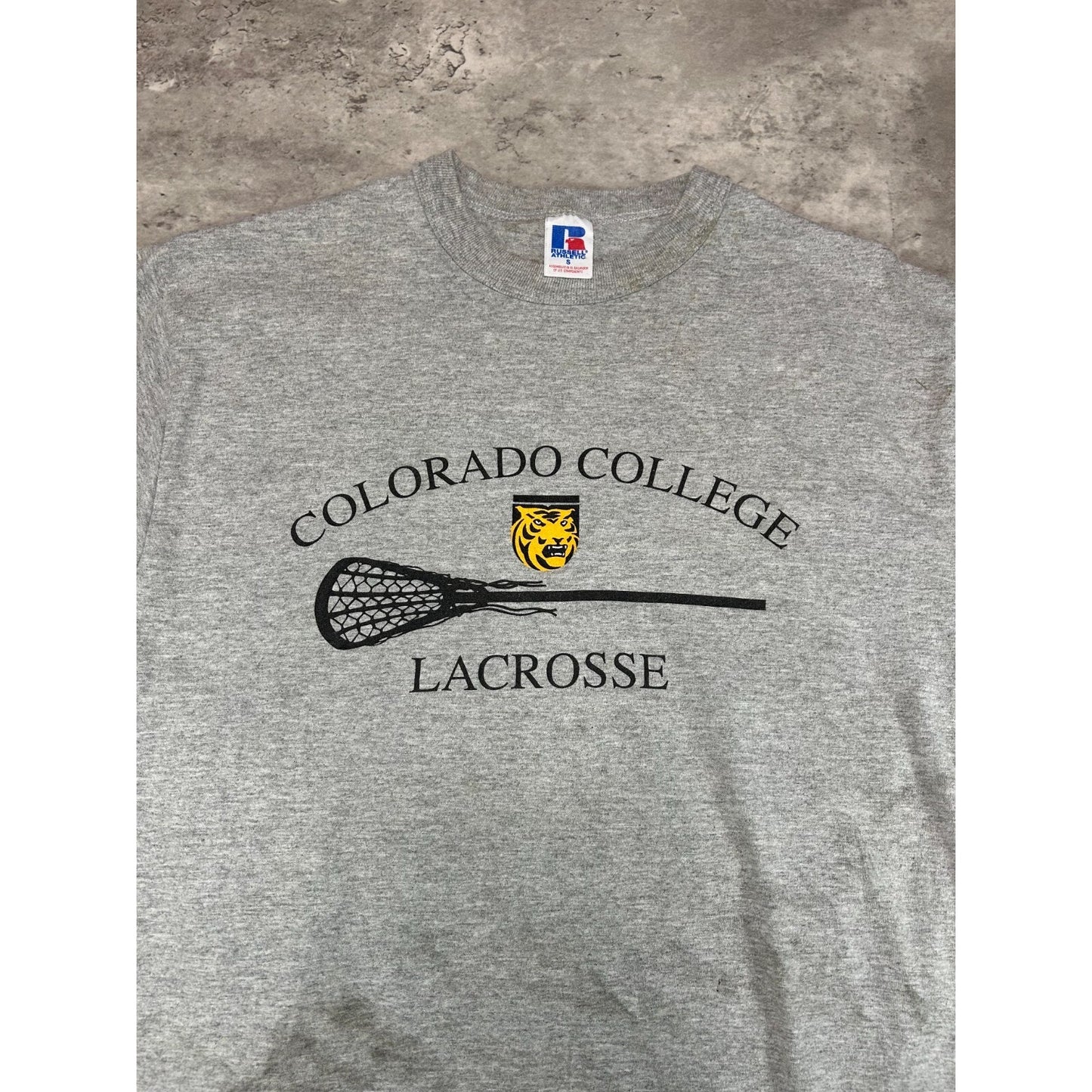 Vintage 1980s Colorado College NCAA Lacrosse Collegiate T-Shirt Size Small