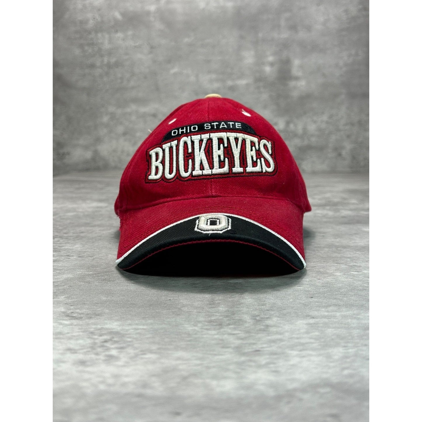 Vintage Ohio State Buckeyes NCAA Embroidered Spellout Strapback Hat OSFA