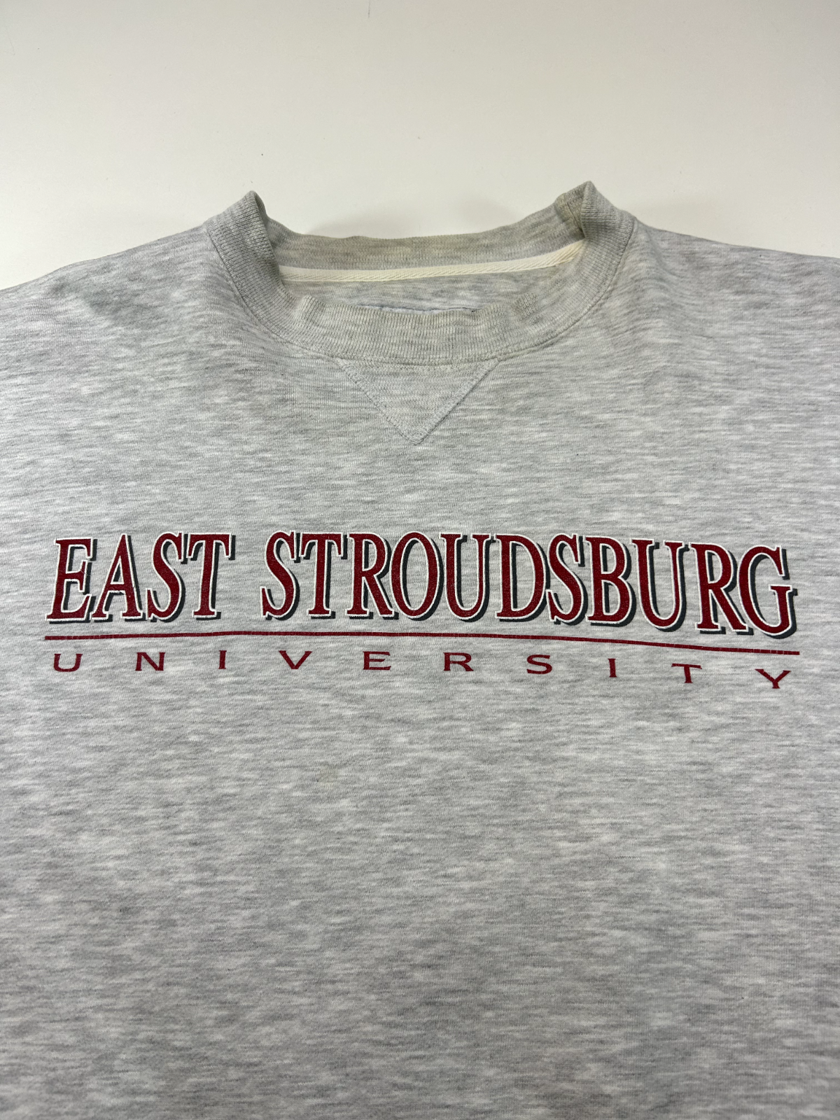 Vtg East Stroudsburg University Collegiate Spellout Graphic Sweatshirt Sz Large