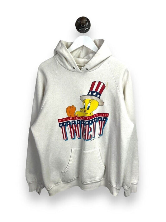 Vintage 1995 Looney Tunes Tweety American Classic Hooded Sweatshirt Size 2XL 90s