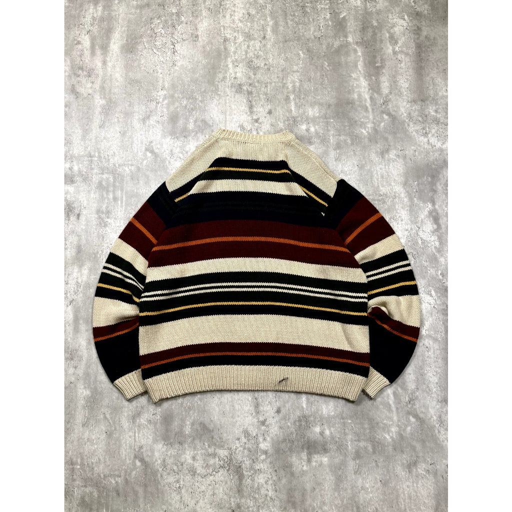 Vintage Dockers Multicolour Stripe Pullover Knit Sweater Size XL