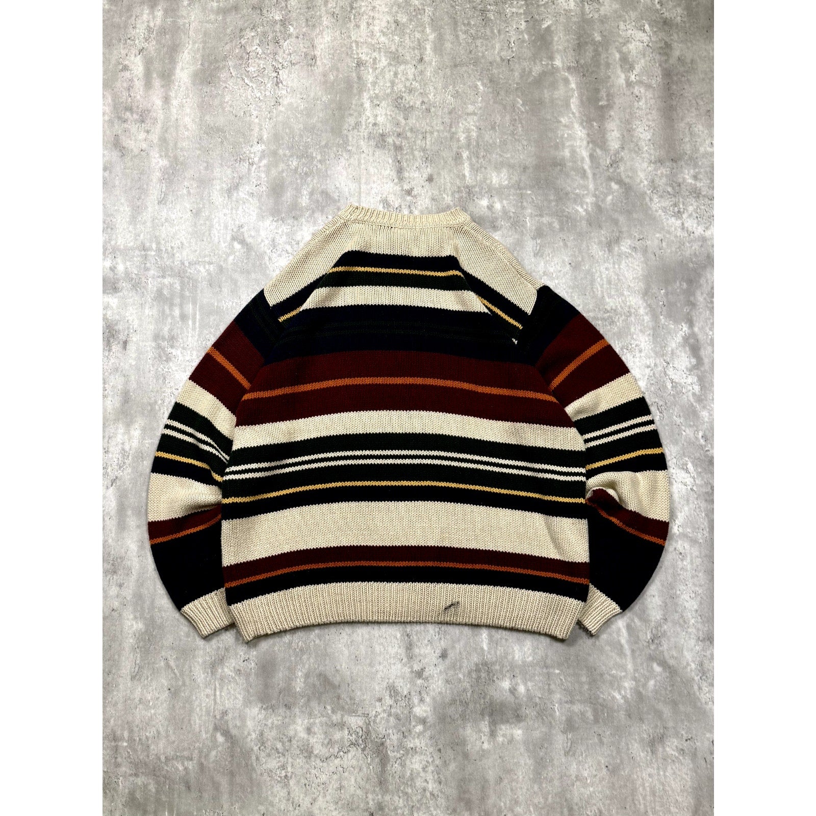 Vintage Dockers Multicolour Stripe Pullover Knit Sweater Size XL