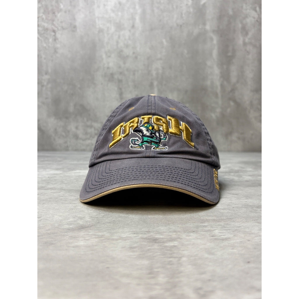 Vintage Notre Dame Fighting Irish NCAA Embroidered Logo Strapback Hat OSFA