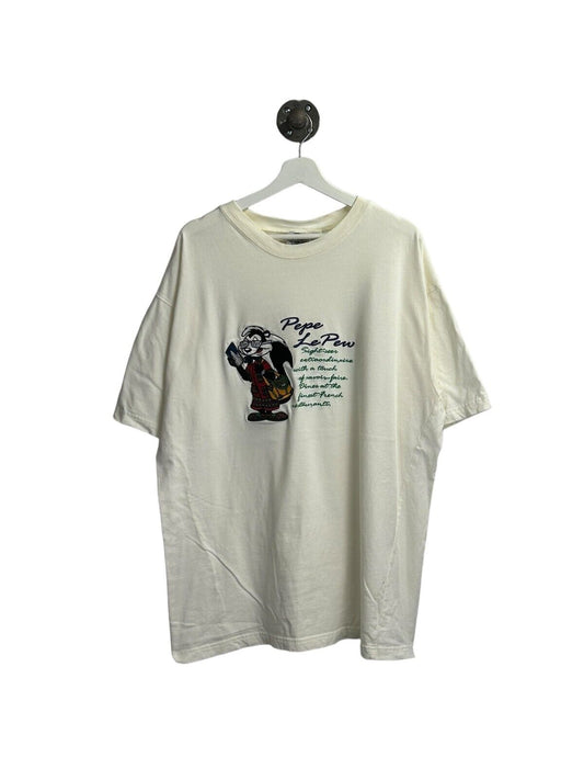 Vintage 1994 Looney Tunes Pepe Le Pew Cartoon Character T-Shirt Size XL 90s