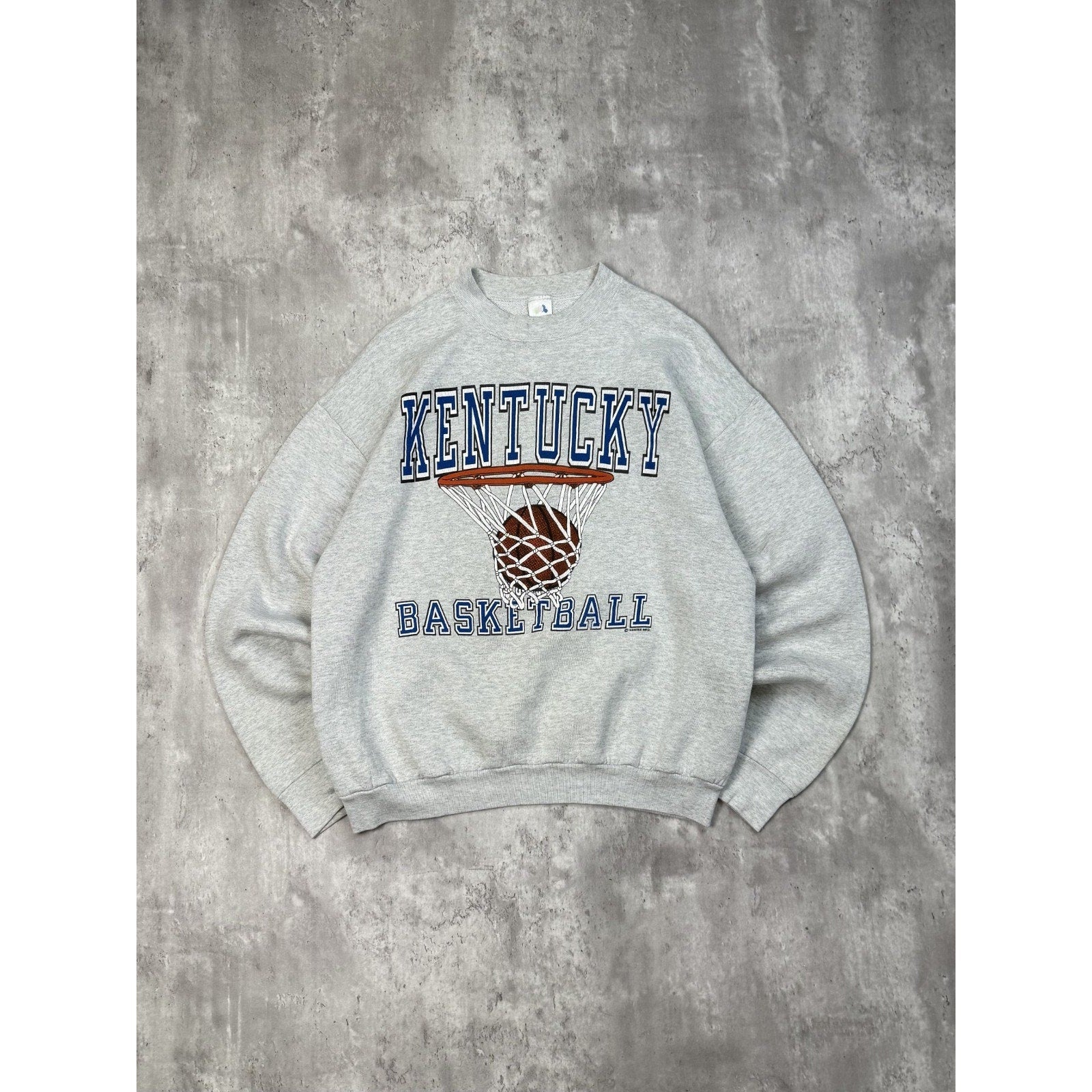 Vintage 90s Kentucky Wildcats NCAA Basketball Graphic Sweatshirt Size Large