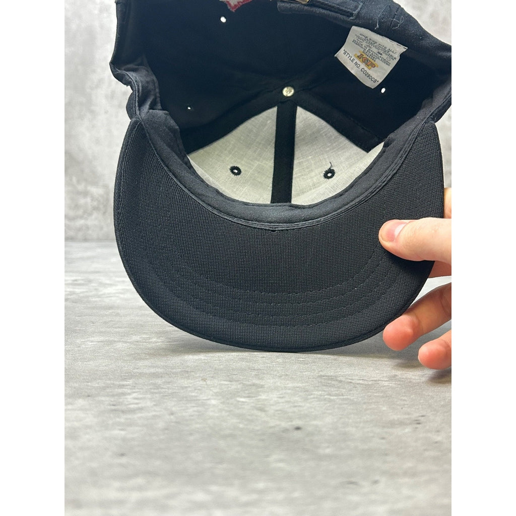 Vintage 2000 NFL Super Bowl XXXIV Metal Emblem Strapback Hat OSFA