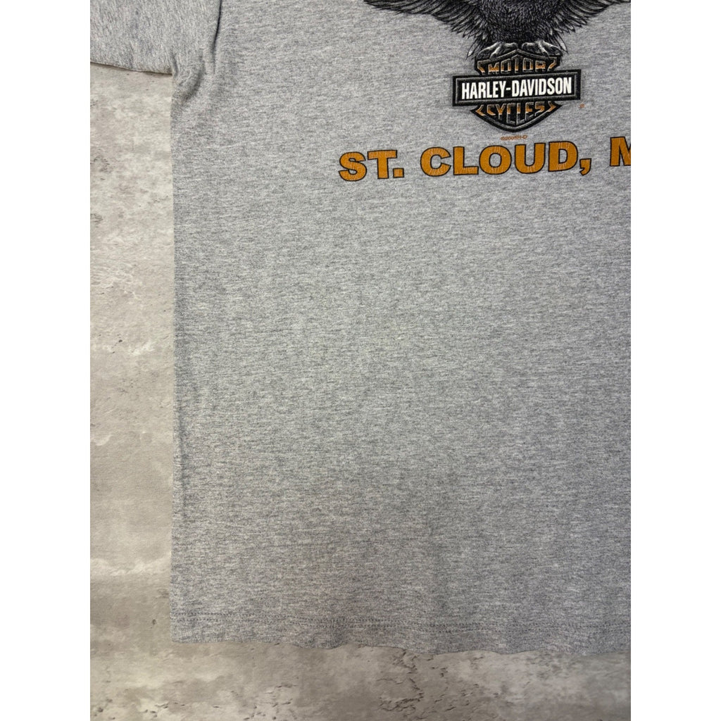 Vintage Harley Davidson Graphic Spellout Logo T-Shirt Size XL