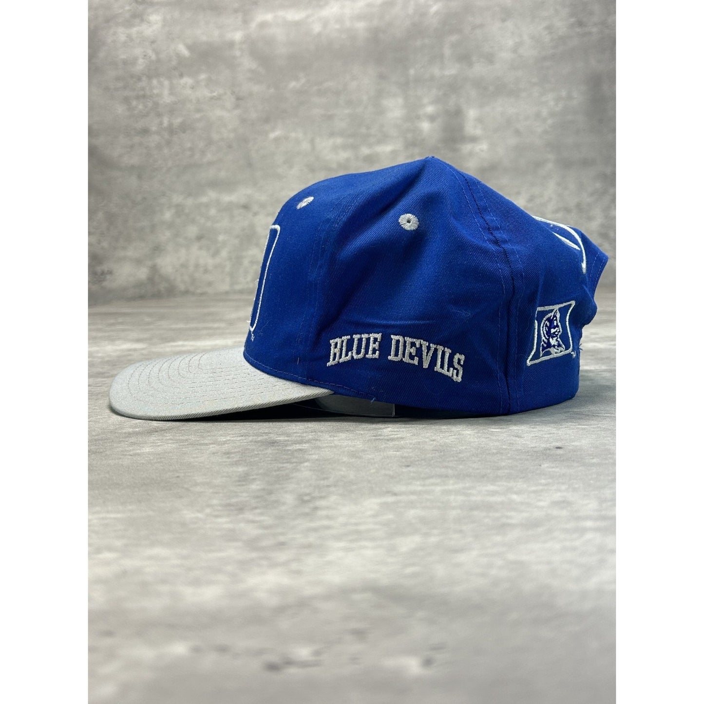 Vintage 90s Duke Blue Devils NCAA Embroidered Logo Snapback Hat OSFA