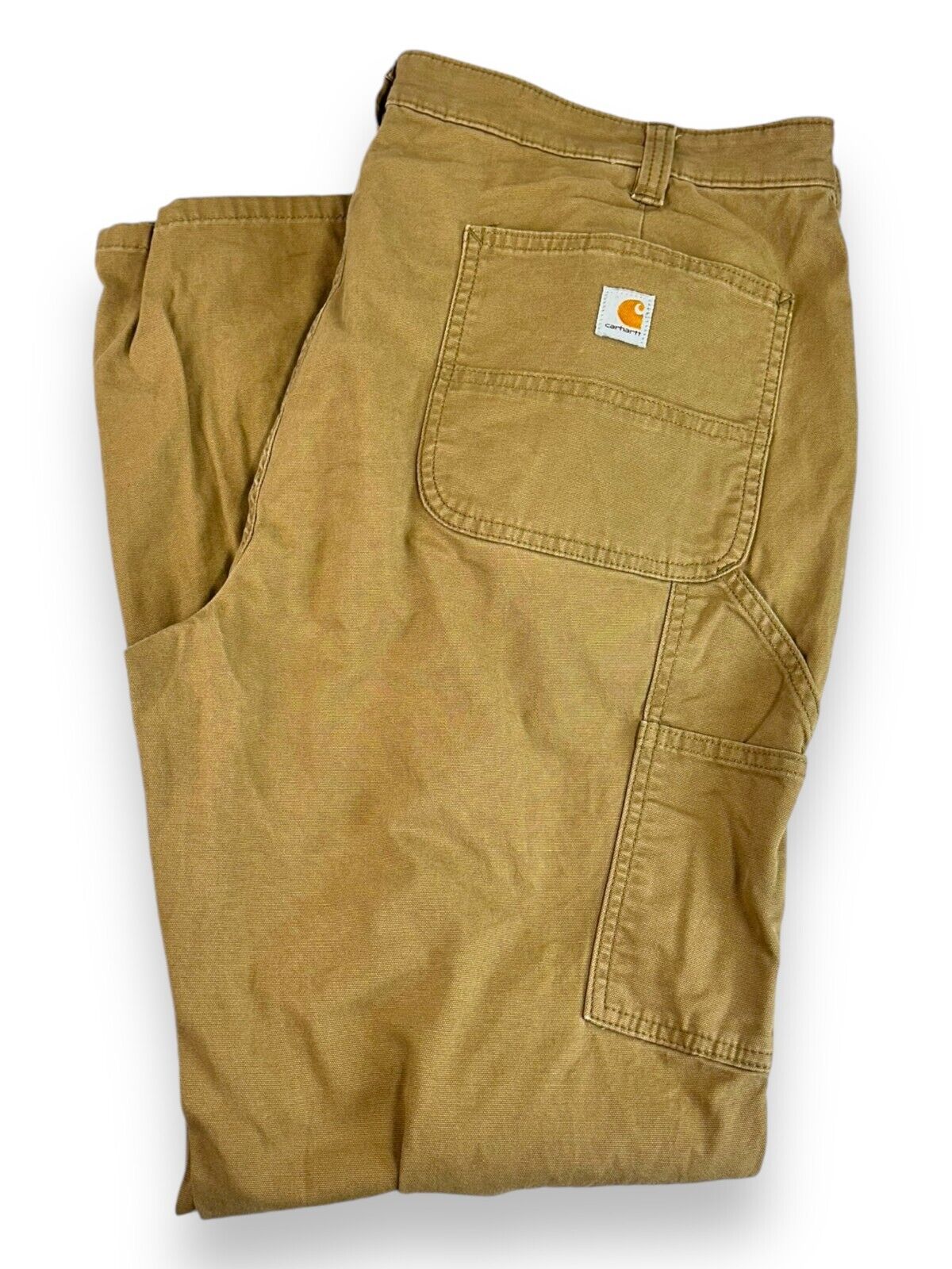 Carhartt Loose Fit Canvas Work Wear Carpenter Pants Size 40W Beige