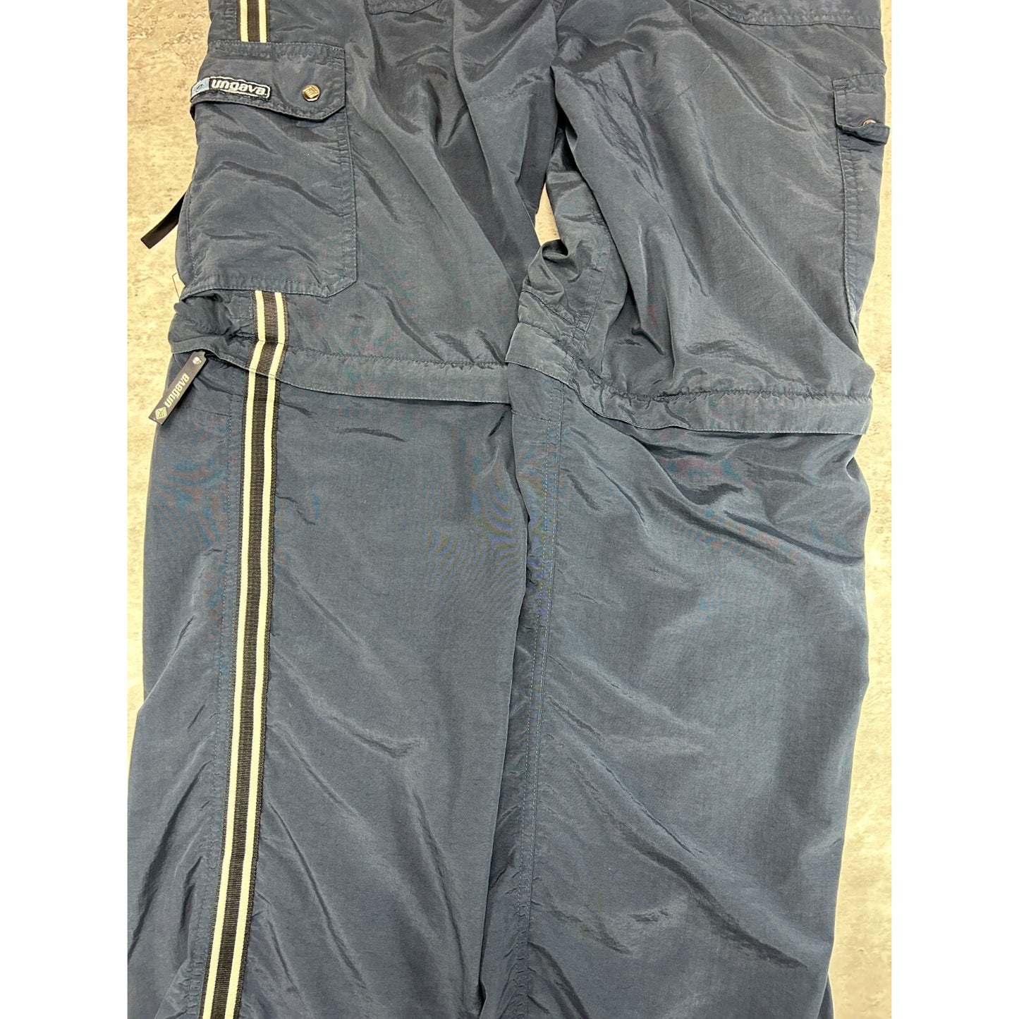 Vintage Y2K Ungava Wavers Convertible Nylon Cargo Track Pants Size Small