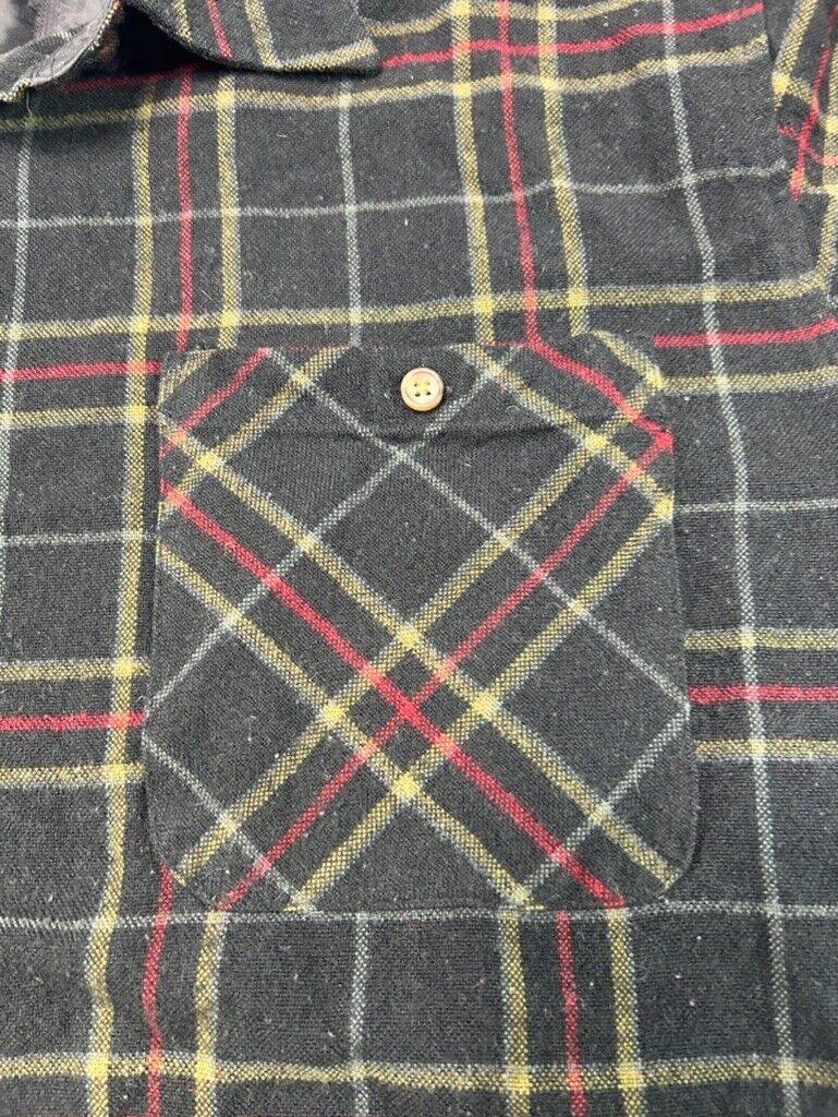 Vintage 90s John Blair Plaid Double Pocket Long Sleeve Button Up Shirt Size XL