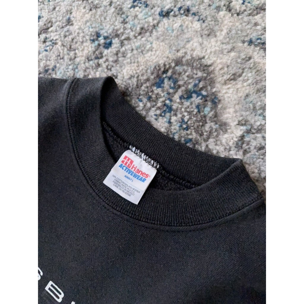 Vintage Pittsburgh Penguins NHL Spellout Logo Graphic Sweatshirt Size Large
