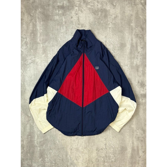 Vintage 90s Team USA Olympics Nylon Full Zip Windbreaker Jacket Size XLT