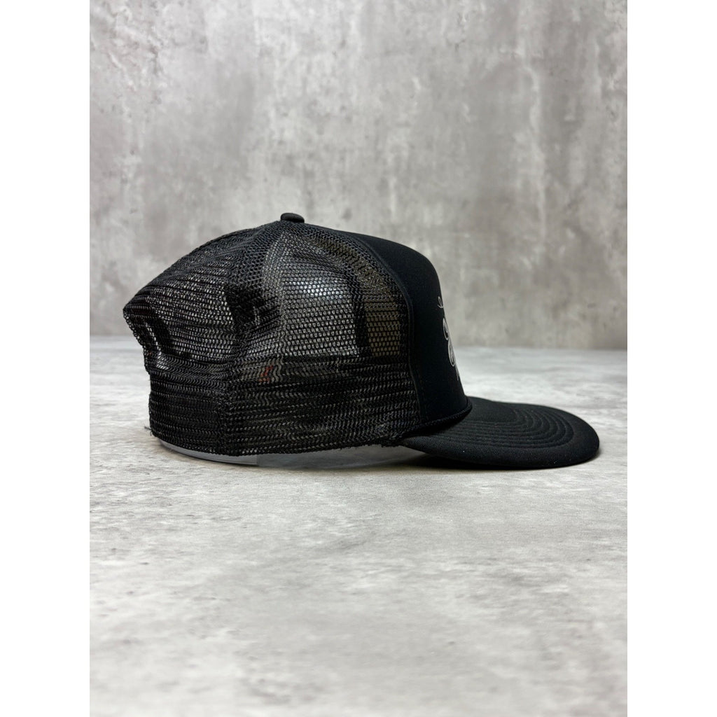 Vintage Vans 66 Blackletter Spellout Trucker Snapback Hat OSFA