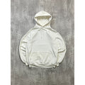 Vintage 90s JERZEES Blank Pullover Hooded White Sweatshirt Size Large