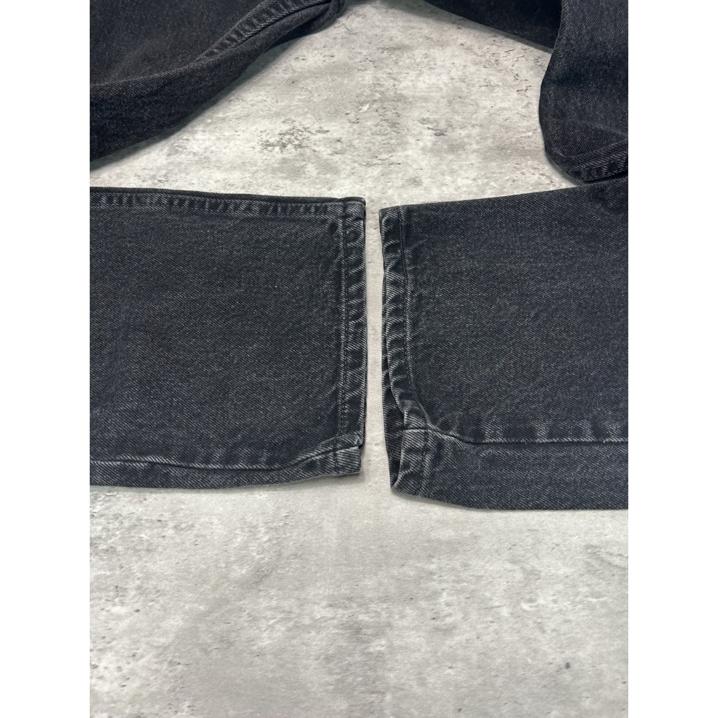 Vintage 90s Levis 505 Black Tab Black Denim Pants Size 36