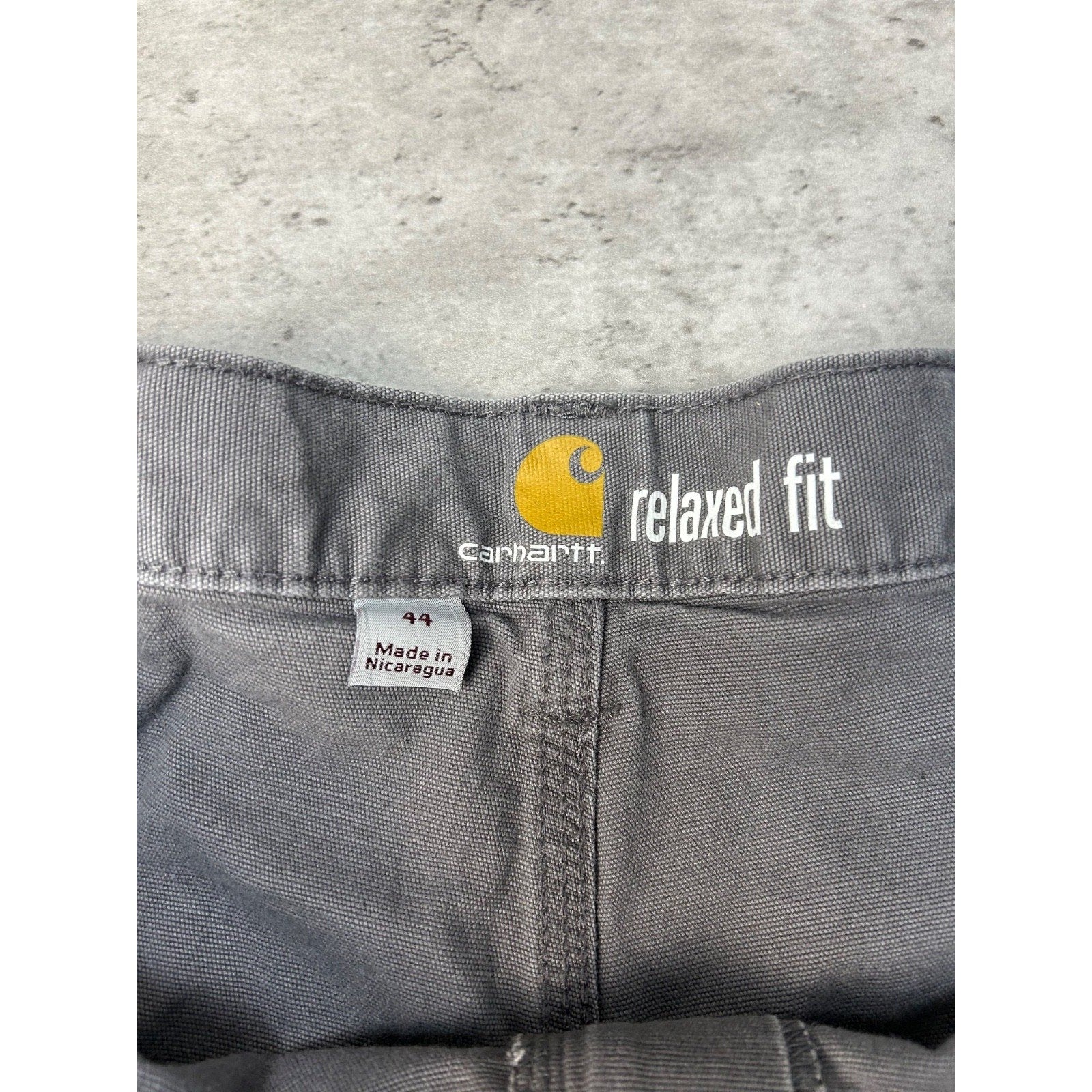 Carhartt Relaxed Fit Canvas Workwear Gray Five Pocket Pants Size 41