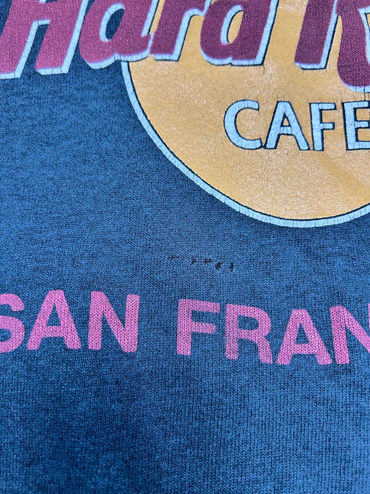 Vintage 80s Hard Rock Cafe San Fransisco Destination Sweatshirt Size Medium