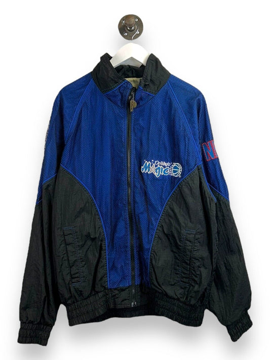 Vintage 90s Orlando Magic NBA Mesh Nylon Full Zip Windbreaker Jacket Size XL