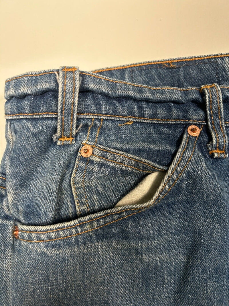 Vintage 1992 Levi's 505 Orange Tab Medium Wash Denim Pants Size 41W Made USA 90s