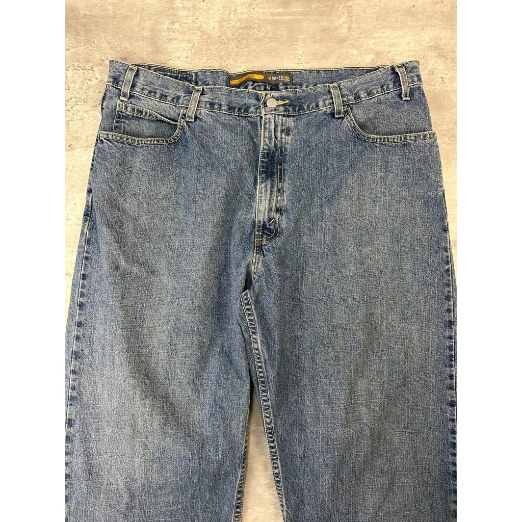 Vintage 2000s Levis Silvertab Loose Fit Dark Wash Denim Pants Size 39