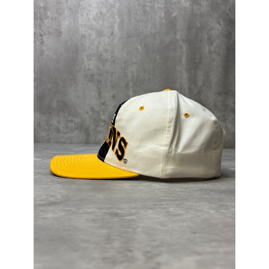 Vintage 90s Pittsburgh Penguins NHL Embroidered Starter Snapback Hat OSFA