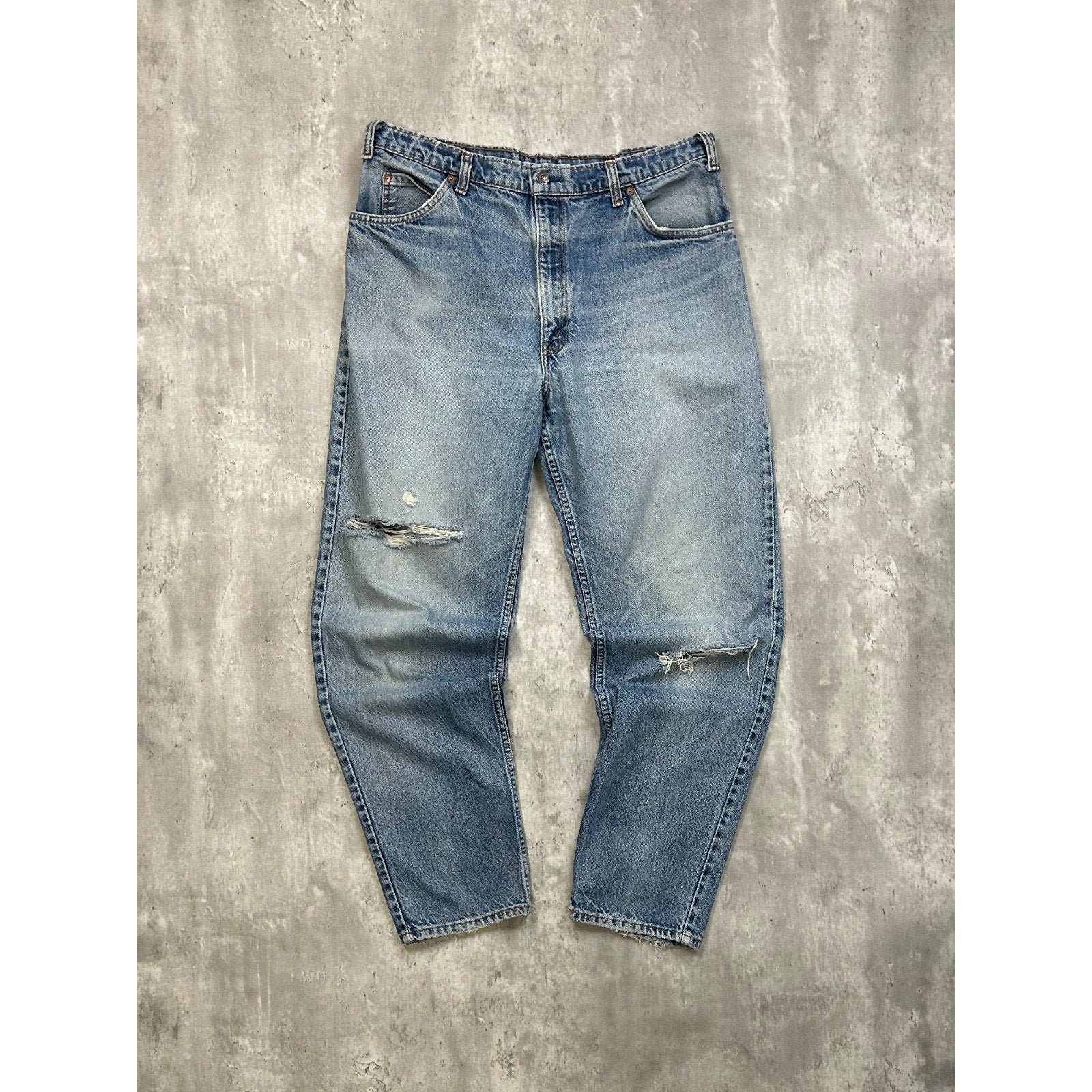 Vintage 80s/90s Levis Orange Tab Light Wash Denim Pants Size 36