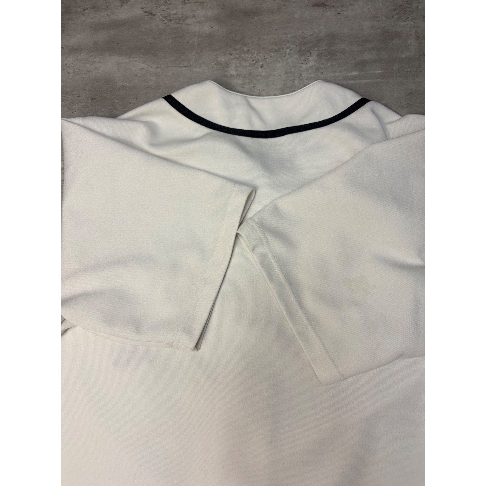 Vintage Detroit Tigers MLB Script Spellout Baseball Jersey Size Large