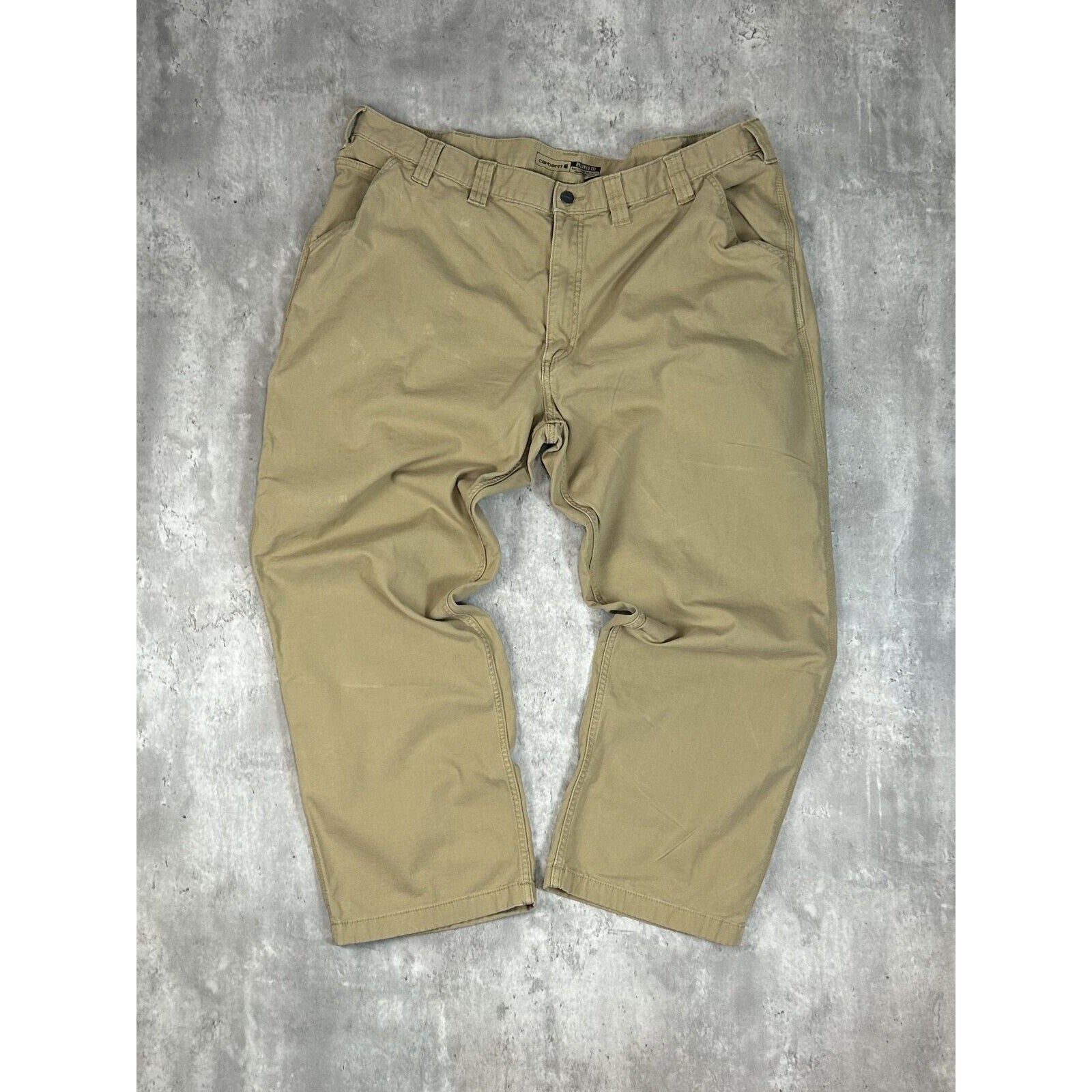 Carhartt Relaxed Fit Canvas Workwear Five Pocket Pants Size 44 Beige