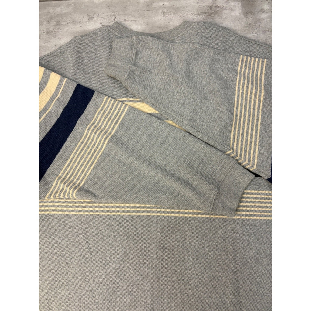 Vintage Y2K Sean John Embroidered Logo Striped Pullover Knit Sweater Size 2XL